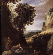 Paul Brill Paysage avec Saint Jean-Baptiste Sweden oil painting artist